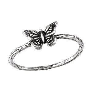 Sterling Silver Butterfly Ring
